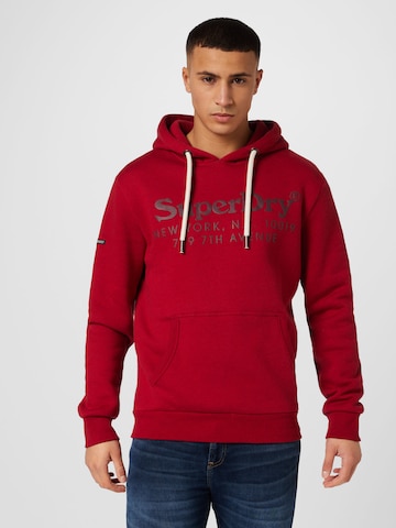 Superdry Sweatshirt 'VENUE' in Rood: voorkant