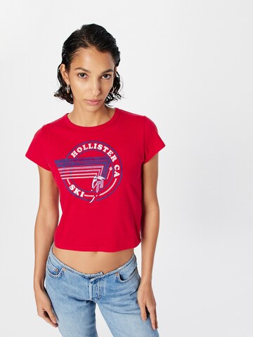 HOLLISTER - Camiseta en rojo: frente