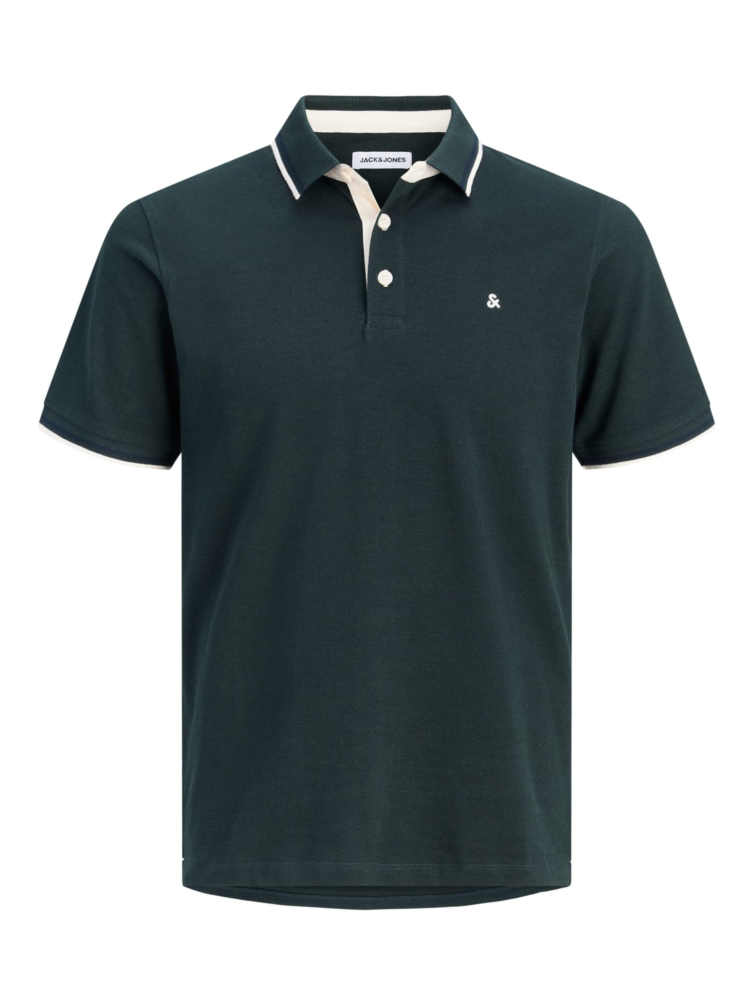 JACK & JONES Shirt 'Epaulos' in Groen: voorkant