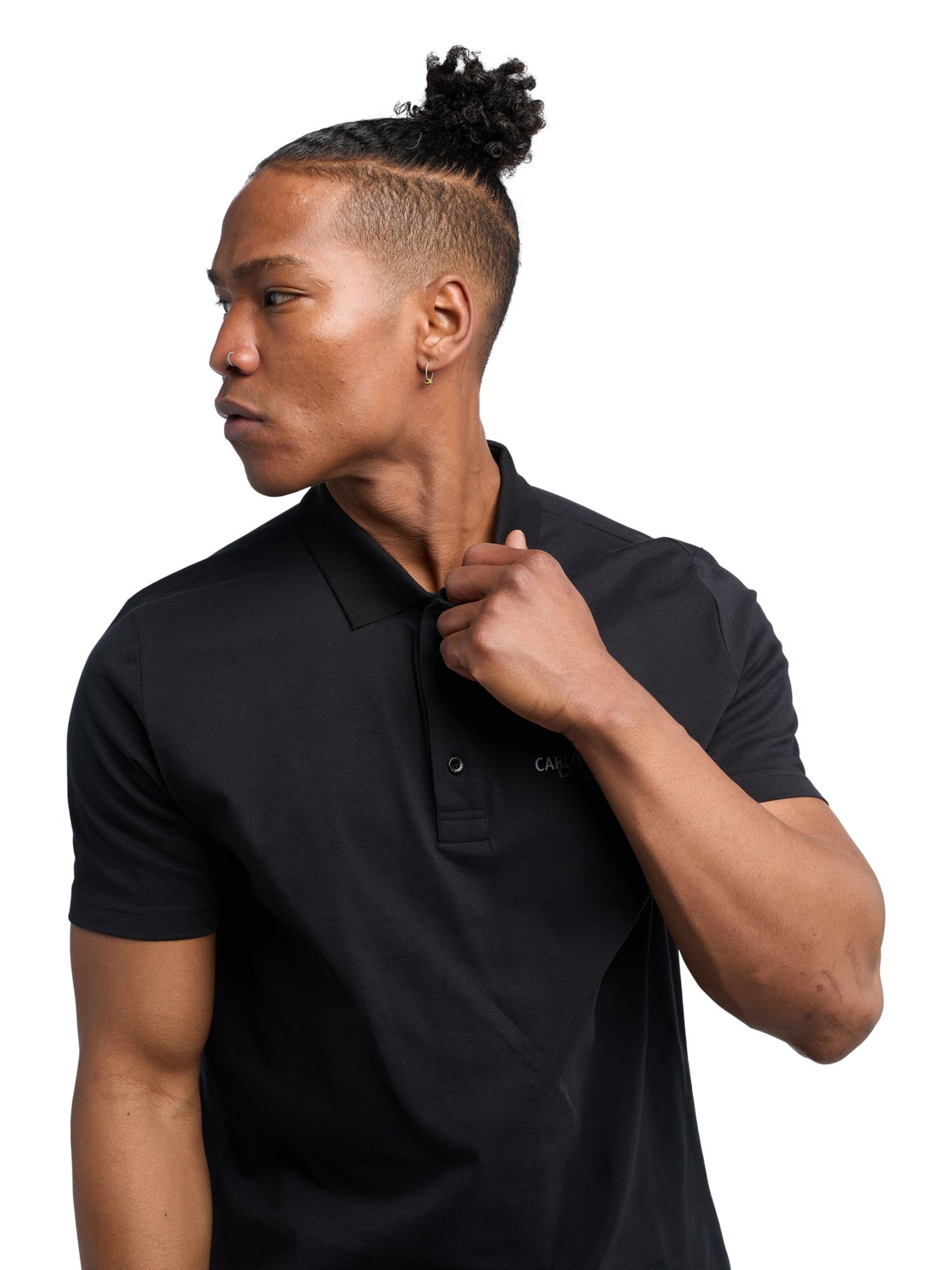 T-Shirt 'De Santis' Carlo Colucci en noir