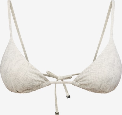 Bikinio viršutinė dalis iš Calvin Klein Swimwear, spalva – šviesiai pilka / balta, Prekių apžvalga