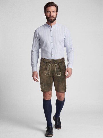 Regular Pantalon folklorique 'TG-Kaisheim' SPIETH & WENSKY en marron : devant