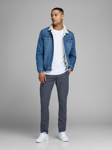 Coupe slim Pantalon chino 'Marco Kenso' JACK & JONES en bleu