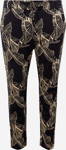 Coupe slim Pantalon chino 'Goldtrash' ONLY Carmakoma en noir : devant