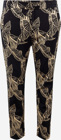 Coupe slim Pantalon chino 'Goldtrash' ONLY Carmakoma en noir : devant