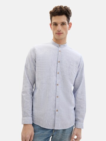 Coupe regular Chemise TOM TAILOR en bleu