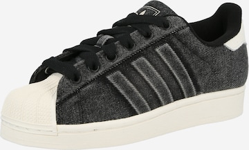 juoda ADIDAS ORIGINALS Sportbačiai 'SUPERSTAR II': priekis