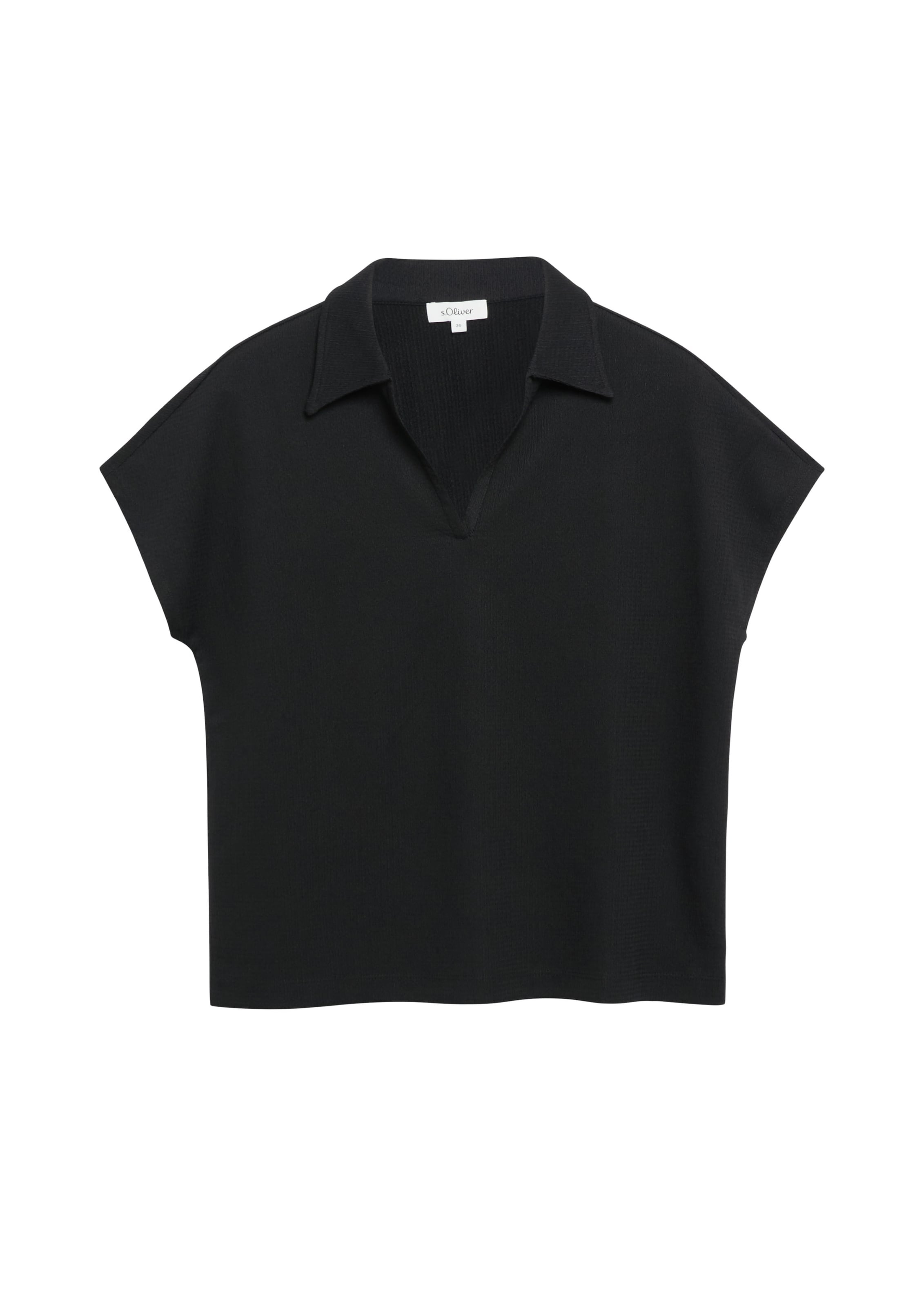 s.Oliver Shirt in Black: front