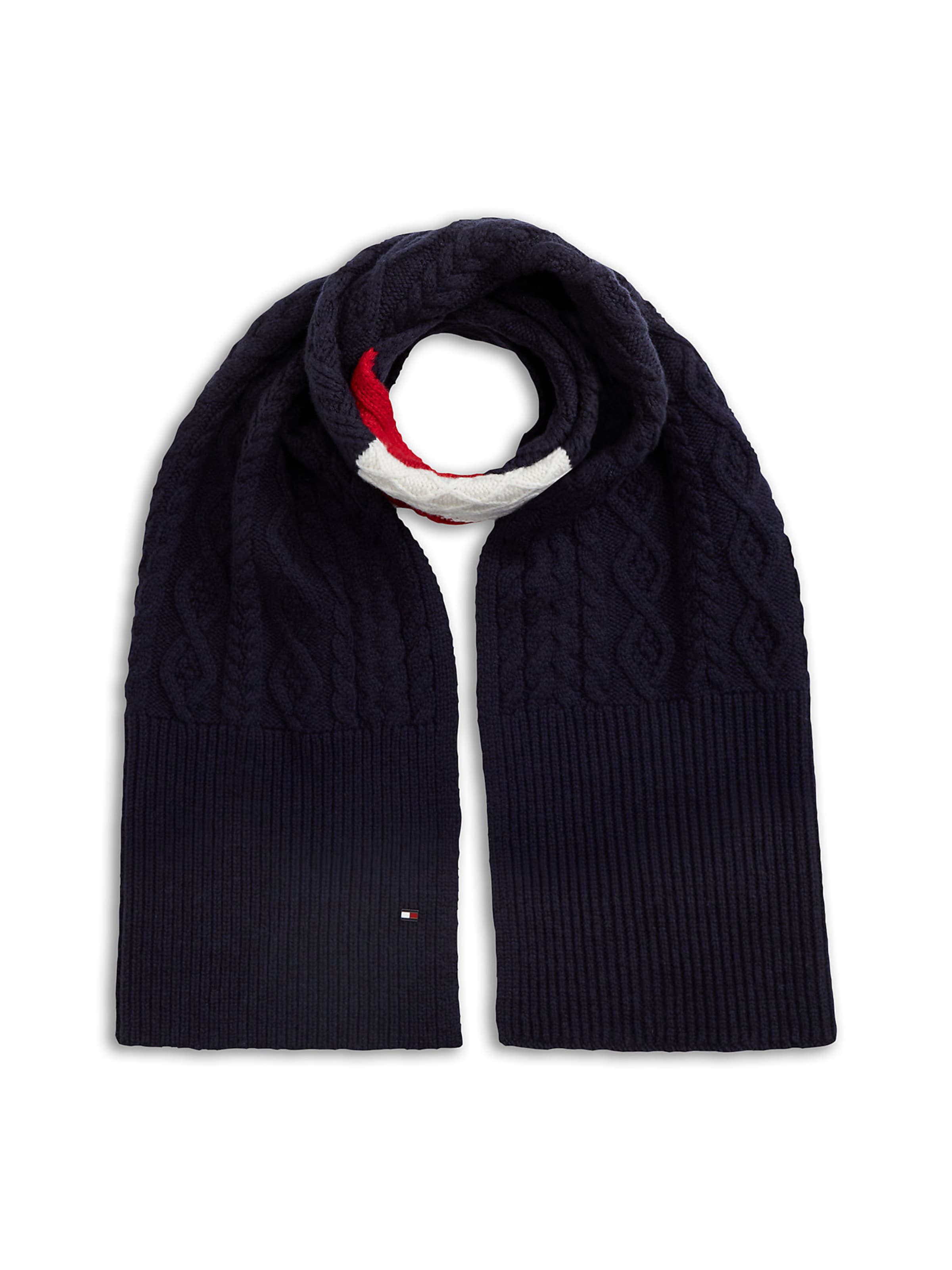 TOMMY HILFIGER Schal in Blau: Vorderseite