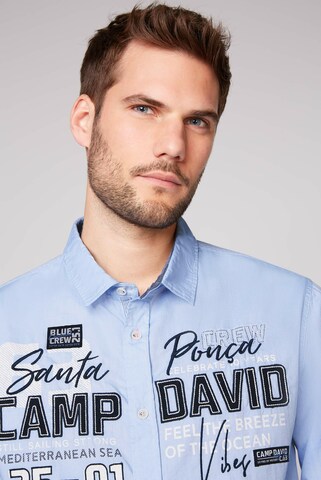 CAMP DAVID Regular Fit Hemd in Blau