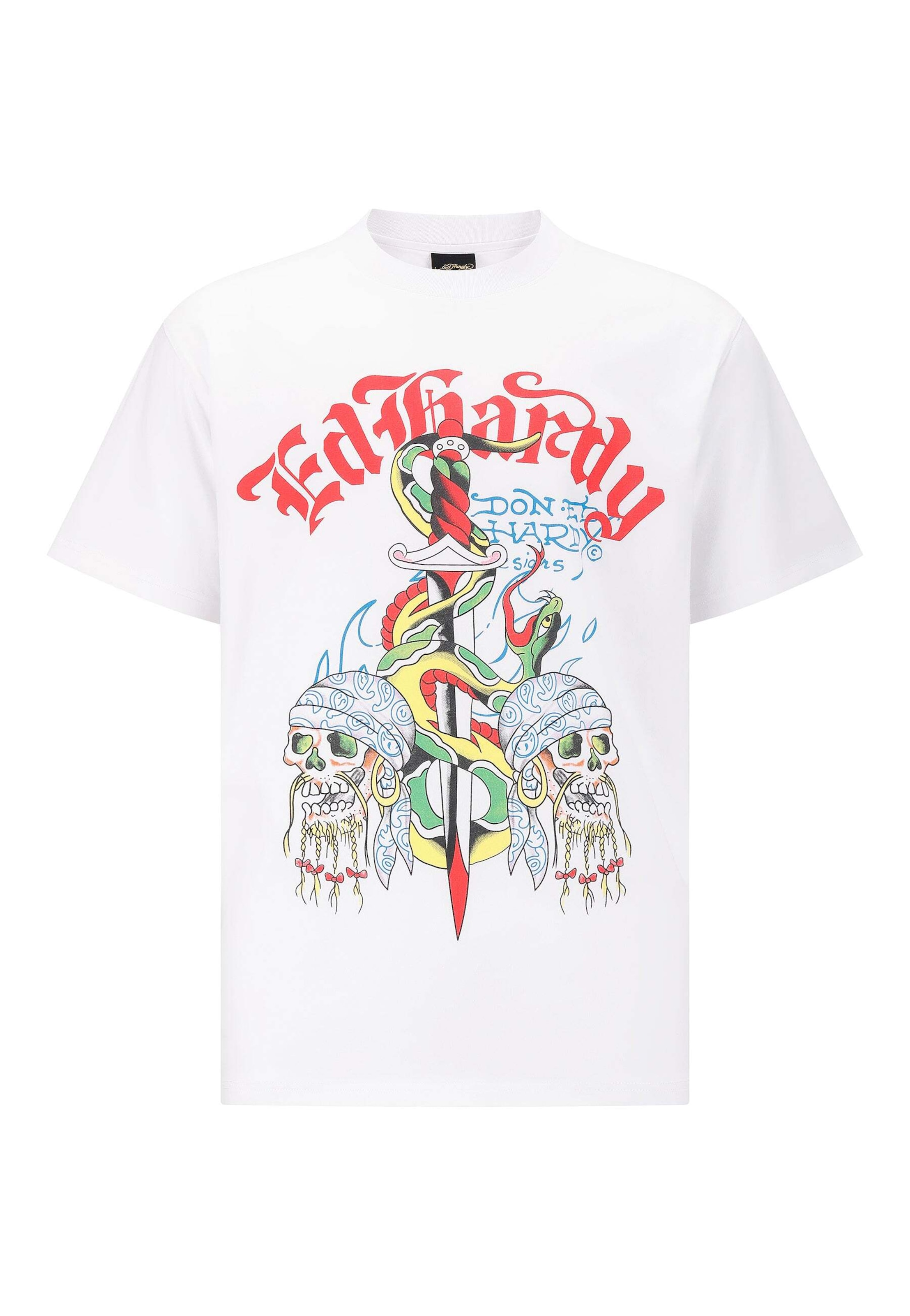 Ed Hardy Shirt in White: front