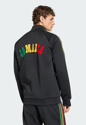 Veste de survêtement 'Jamaika x Bob Marley' ADIDAS PERFORMANCE en noir : devant