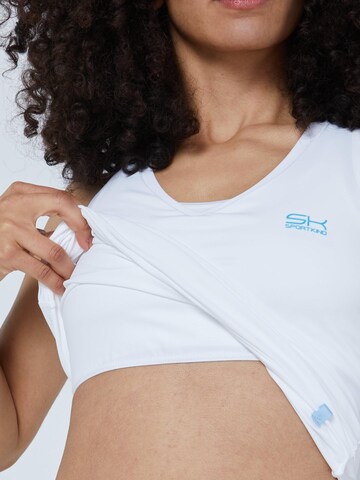 SPORTKIND Sporttop 'Tanktop V-Neck'‌‌ in Weiß
