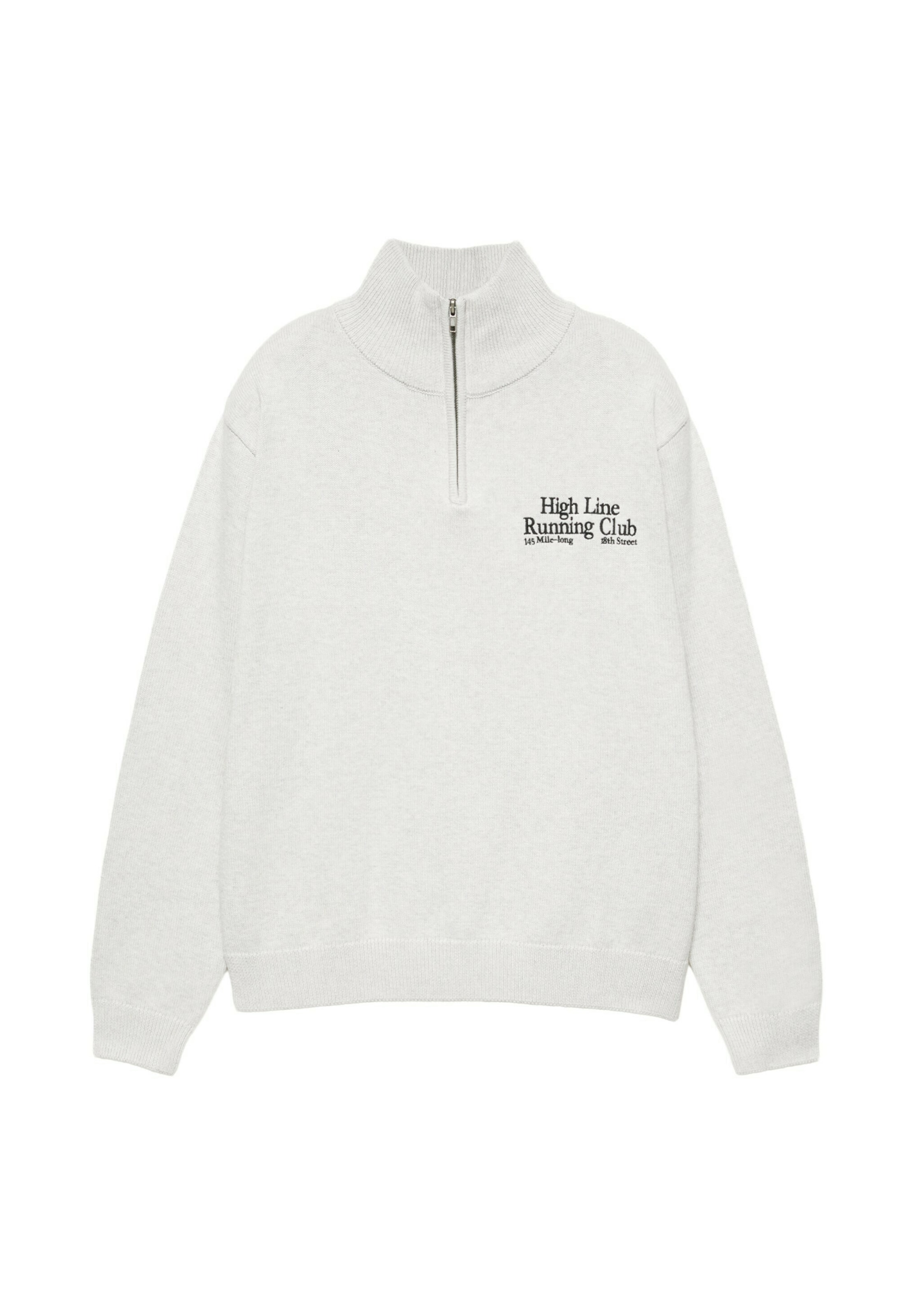 Pull&Bear Sweater in XS in Light grey / Black, Item view