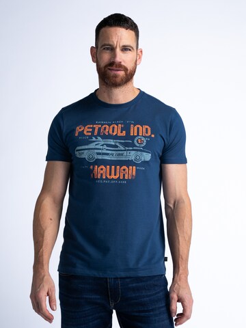 mėlyna Petrol Industries Marškinėliai: priekis