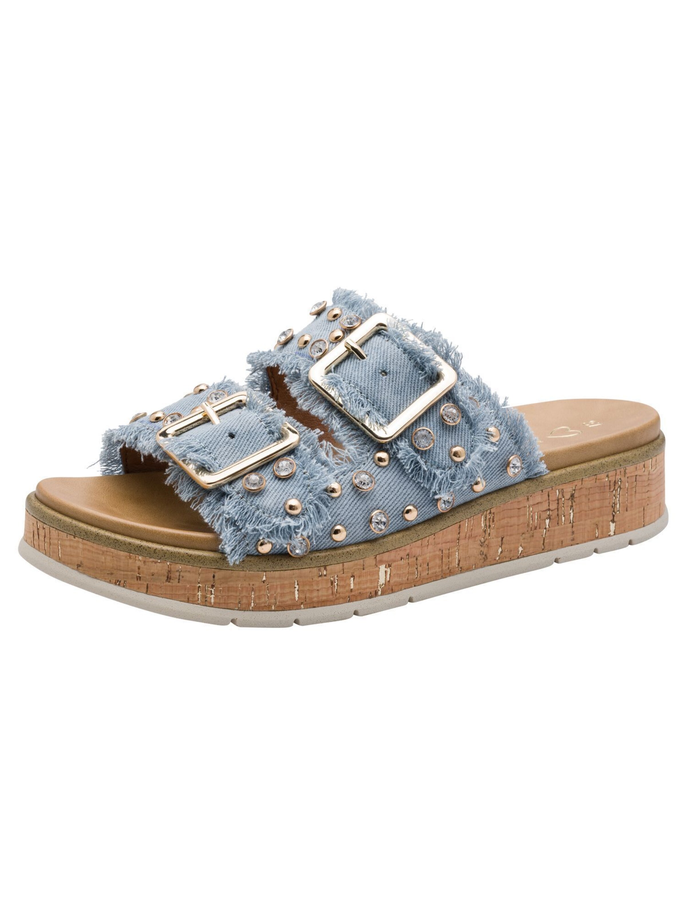 Mule MARCO TOZZI en bleu : devant