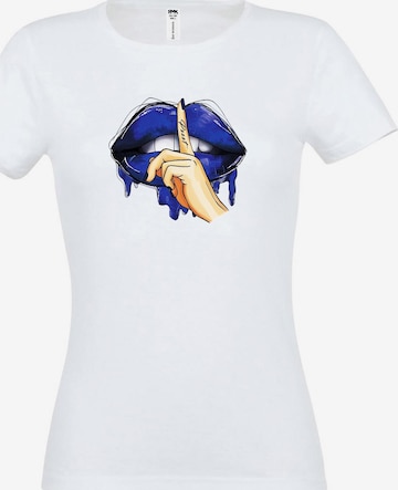 RMK Shirt 'Be quit' in White: front
