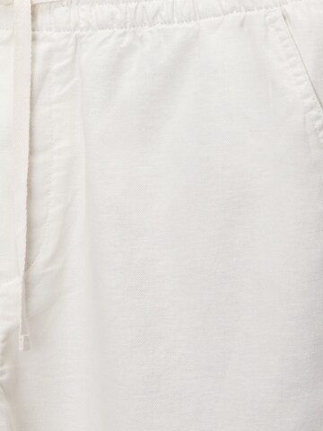 Pull&Bear Ohlapna forma Hlače | bela barva