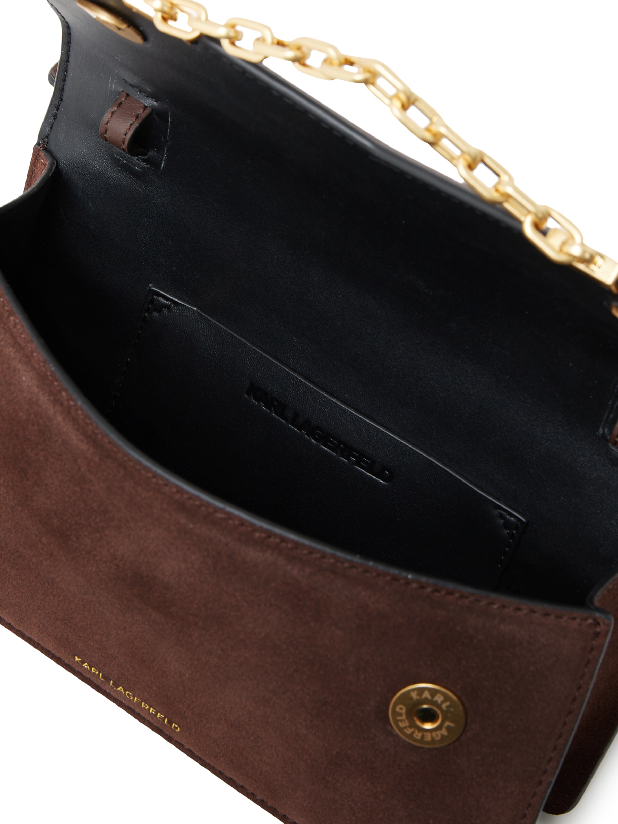 Karl Lagerfeld Чанта с презрамки 'Seven ' в кафяво