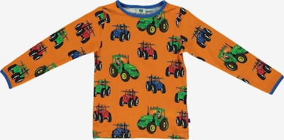 Småfolk Sweatshirt 'Tractor' in de kleur Blauw / Geel / Groen / Sinaasappel / Rood, Productweergave