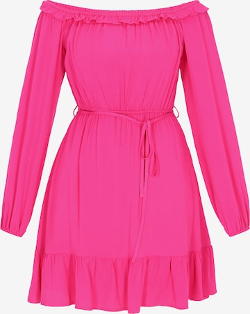 Robe IZIA en rose : devant