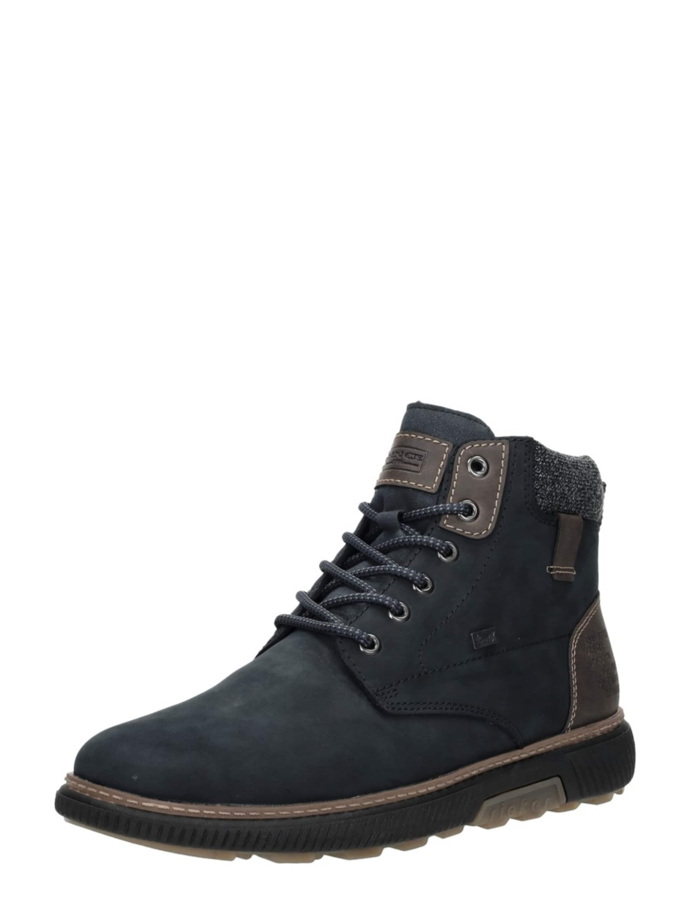 Rieker Lace-Up Boots 'Veterschoenen Hoog' in Blue: front