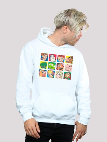 F4NT4STIC Sweatshirt 'Toy Story Spielzeuge' in Wit: voorkant