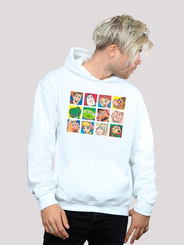 F4NT4STIC Sweatshirt 'Toy Story Spielzeuge' in Weiß: predná strana