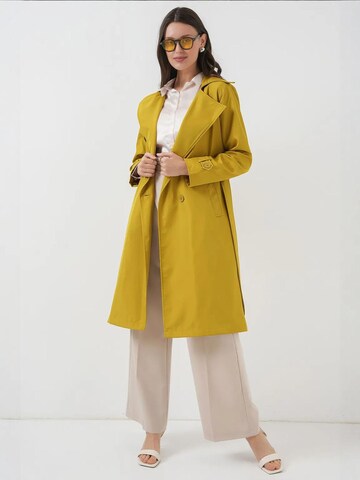 Bigdart - Sobretudo meia-estação em amarelo