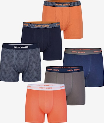 Happy Shorts Retro Boxer ' Jersey ' in Blau: Vorderseite