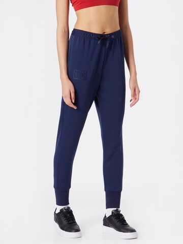 NIKE Tapered Sportbroek in Blauw: voorkant