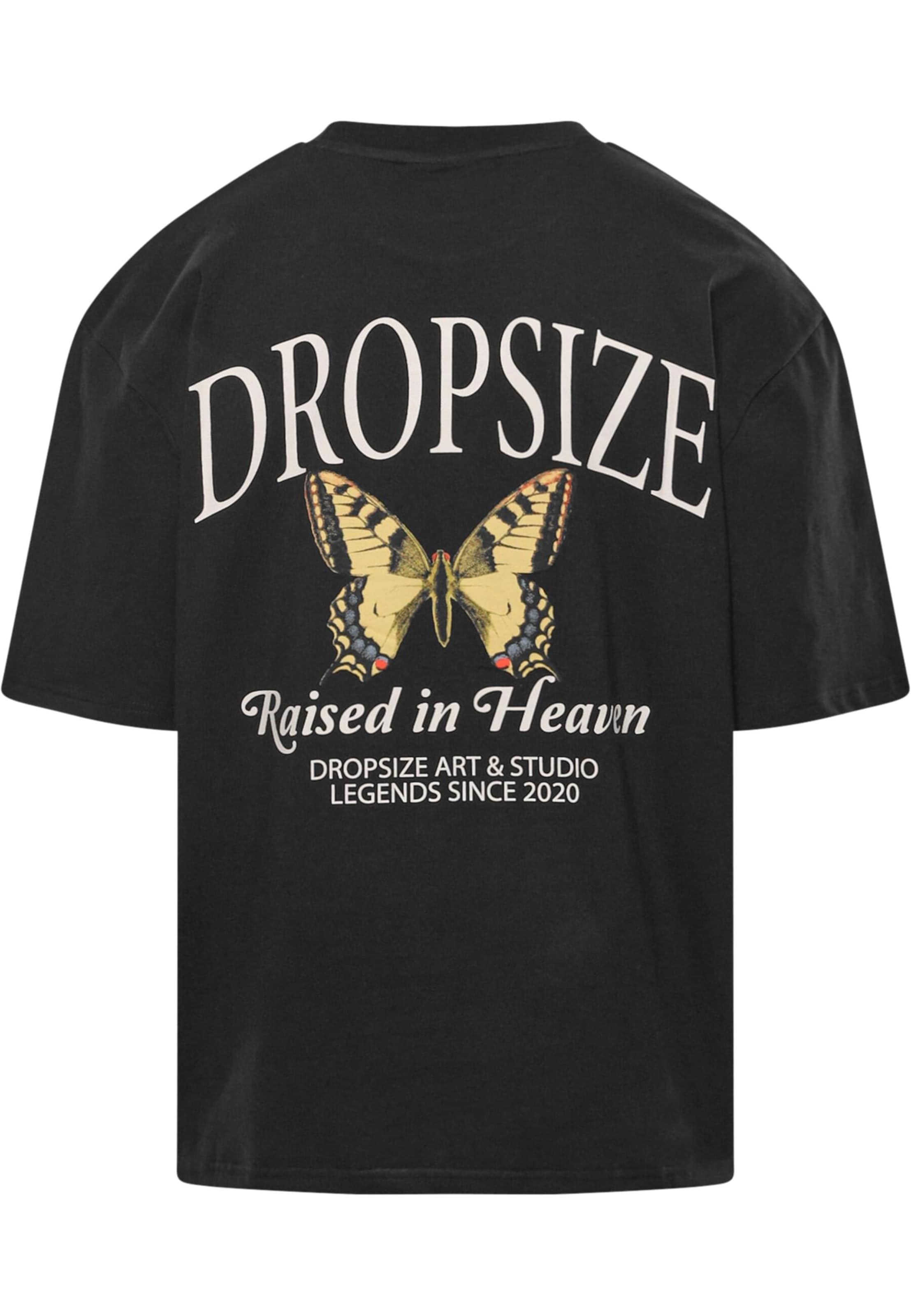 T-Shirt 'Raised In Heaven' Dropsize en noir