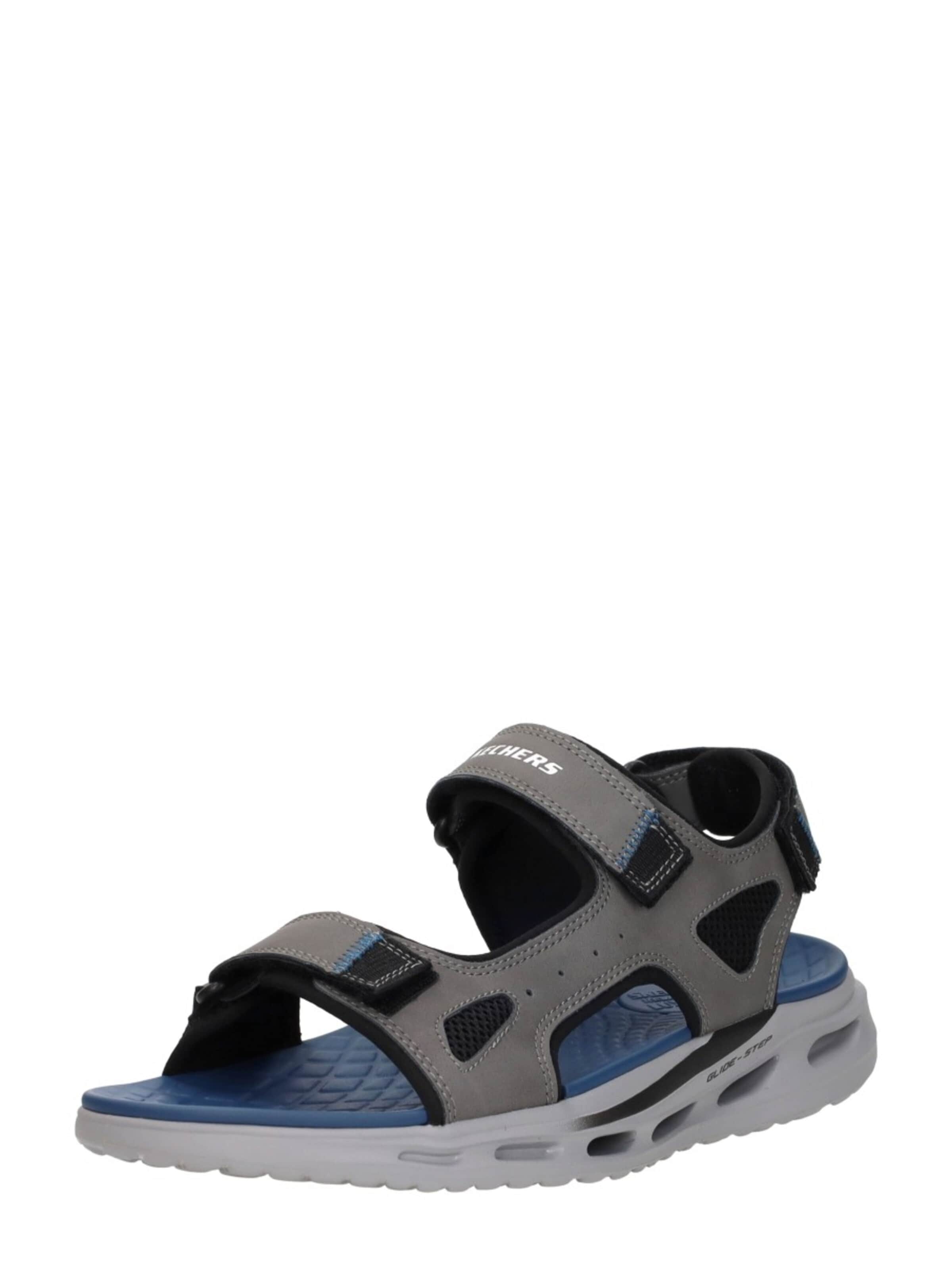 SKECHERS Sandalen 'Orvan SD - Gamble' in Grijs: voorkant