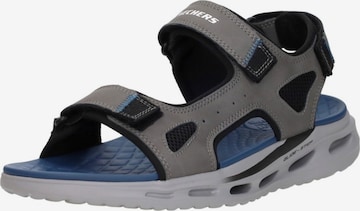 SKECHERS Sandalen 'Orvan SD - Gamble' in Grijs: voorkant