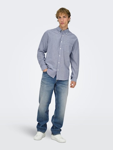 Only & Sons Baggy Jeans 'Edge' in Blauw: voorkant