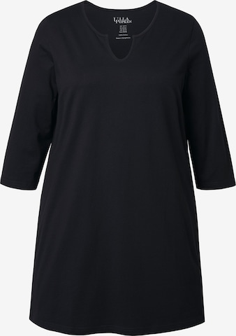 T-shirt Ulla Popken en noir : devant