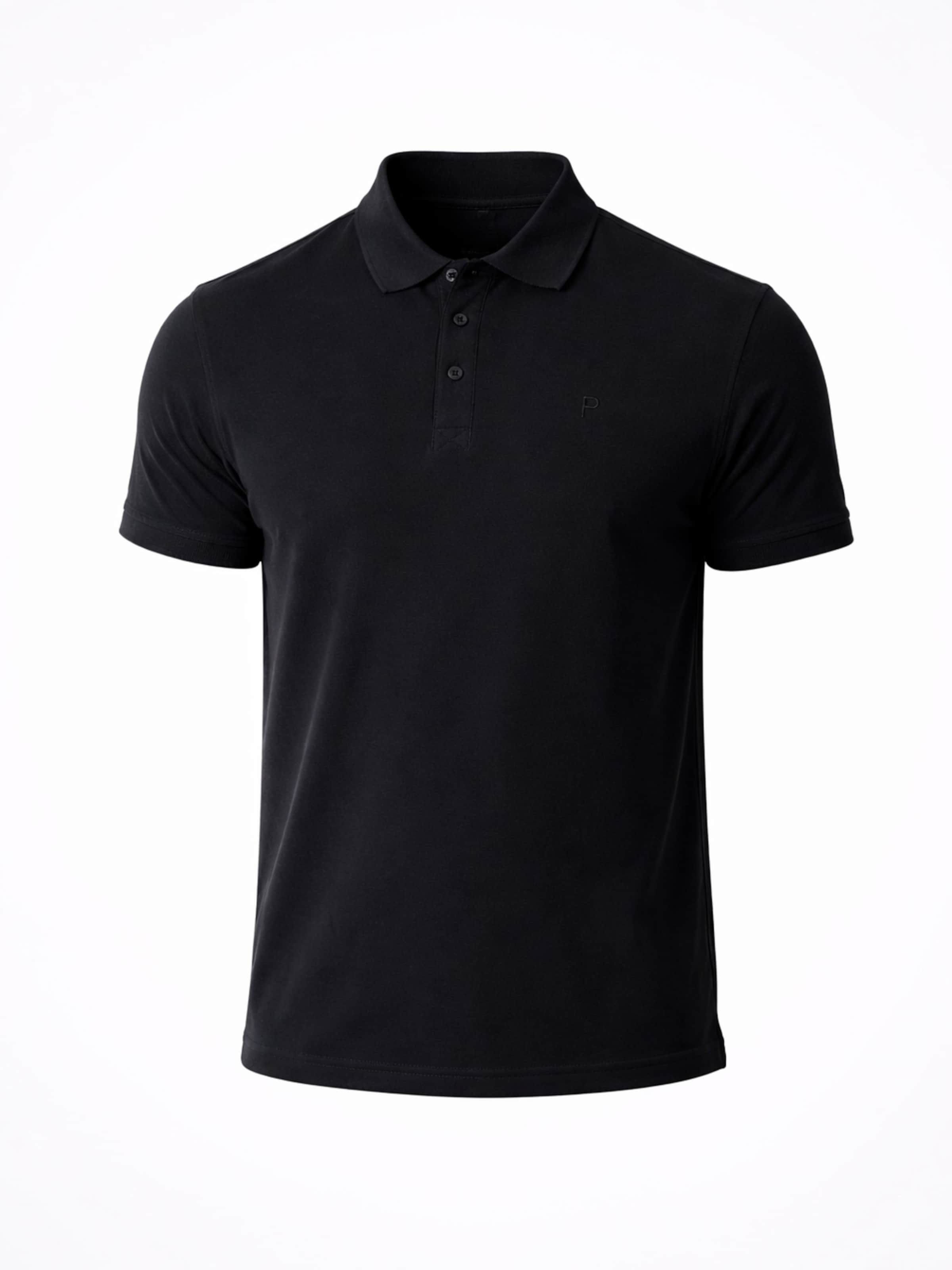 PANTONECLO Shirt 'Pantoneclo Men’s Polo Shirt' in Black: front