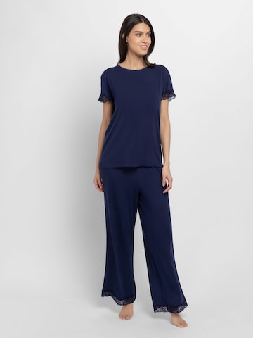 Dorina - Pantalón de pijama en azul: frente