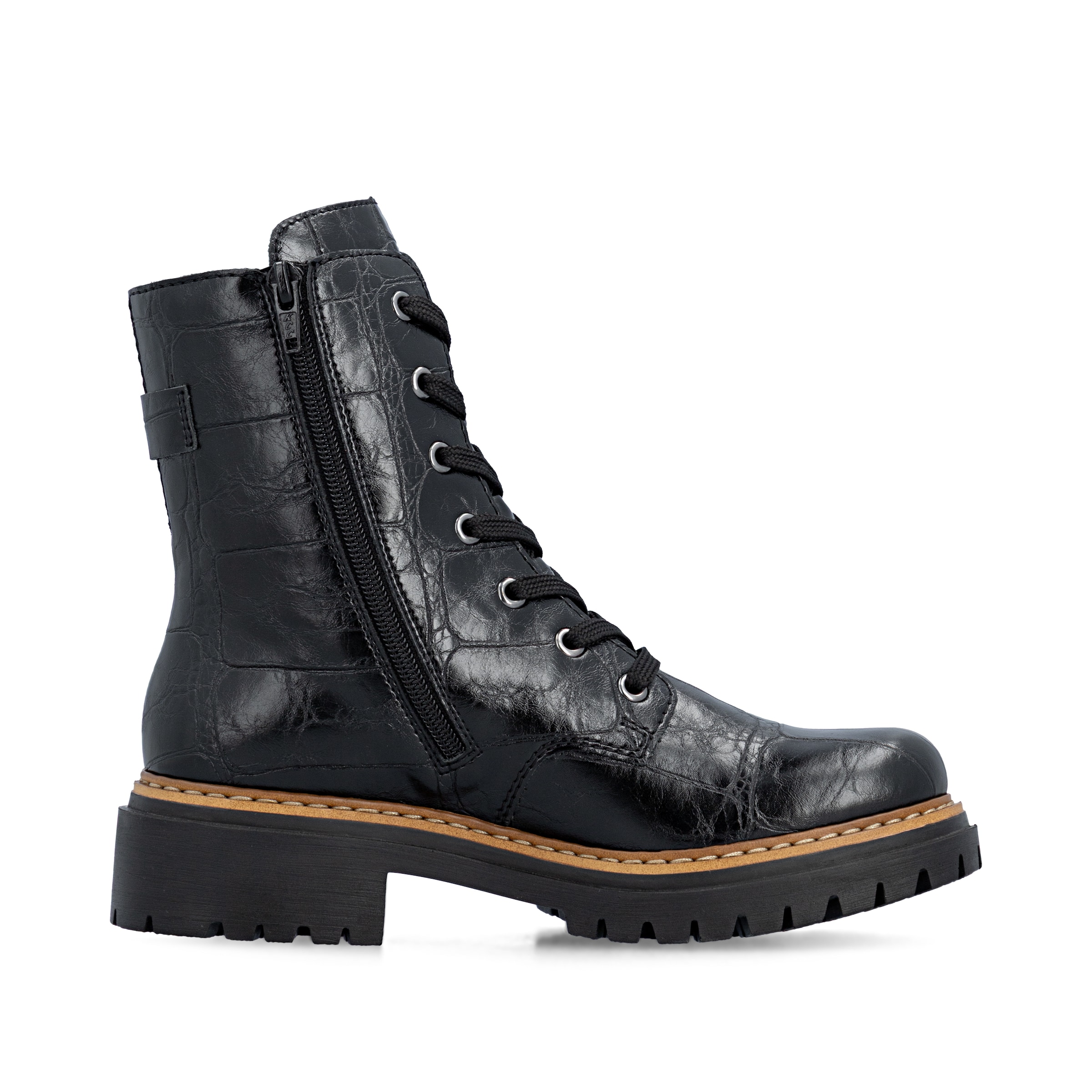 Bottes à lacets Rieker en noir