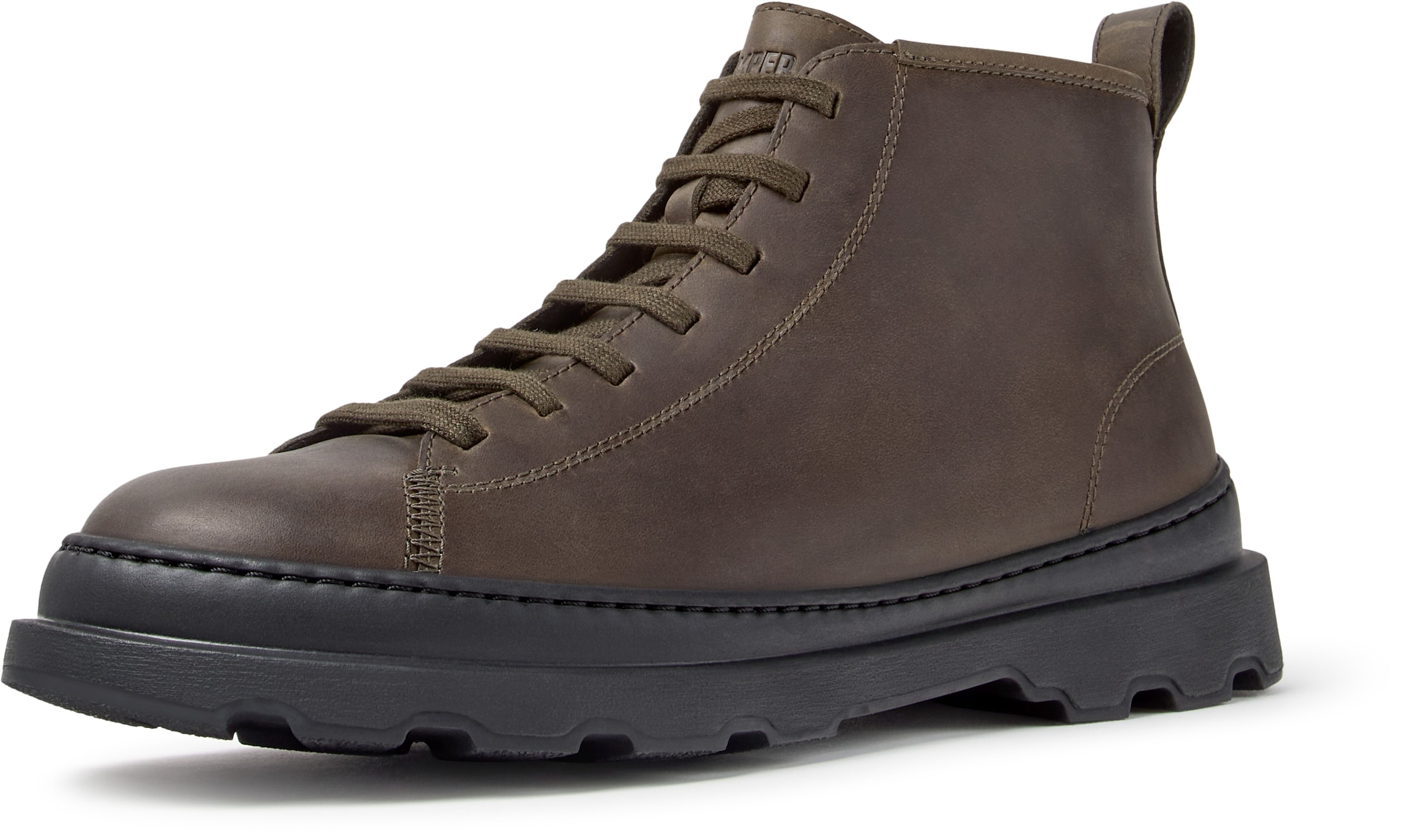 Bottines à lacets 'Brutus+' CAMPER en vert : devant