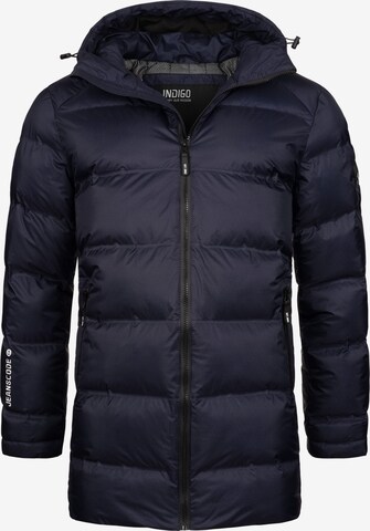 INDICODE JEANS Winter Coat ' Parkkish ' in Blue: front