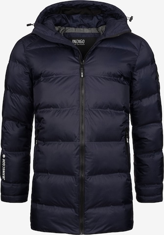 INDICODE JEANS Winter Coat ' Parkkish ' in Blue: front