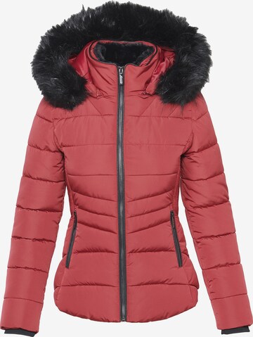 KOROSHI Winter jacket in Red: front