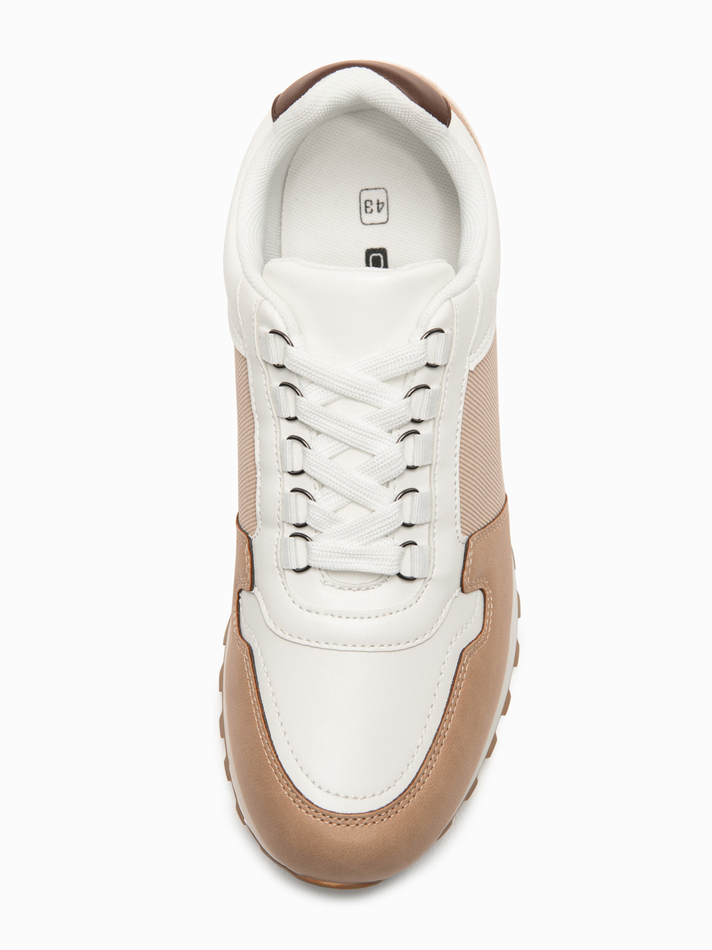Ombre High-Top Sneakers in White