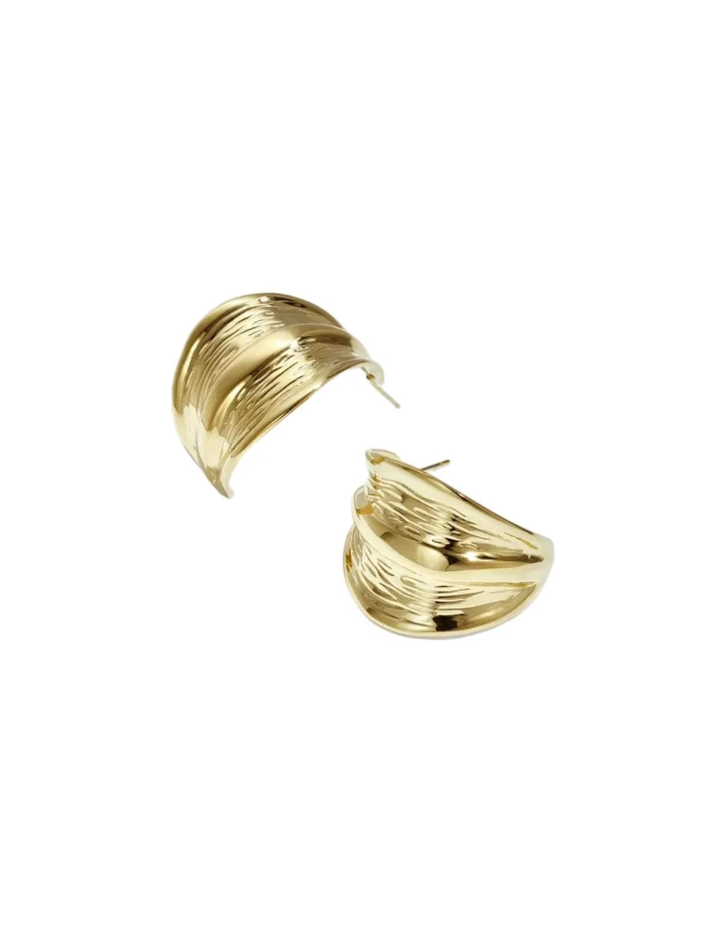 Cala Rose Oorbellen 'DANIELA' in Goud: voorkant