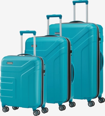 Ensemble de bagages TRAVELITE en bleu : devant