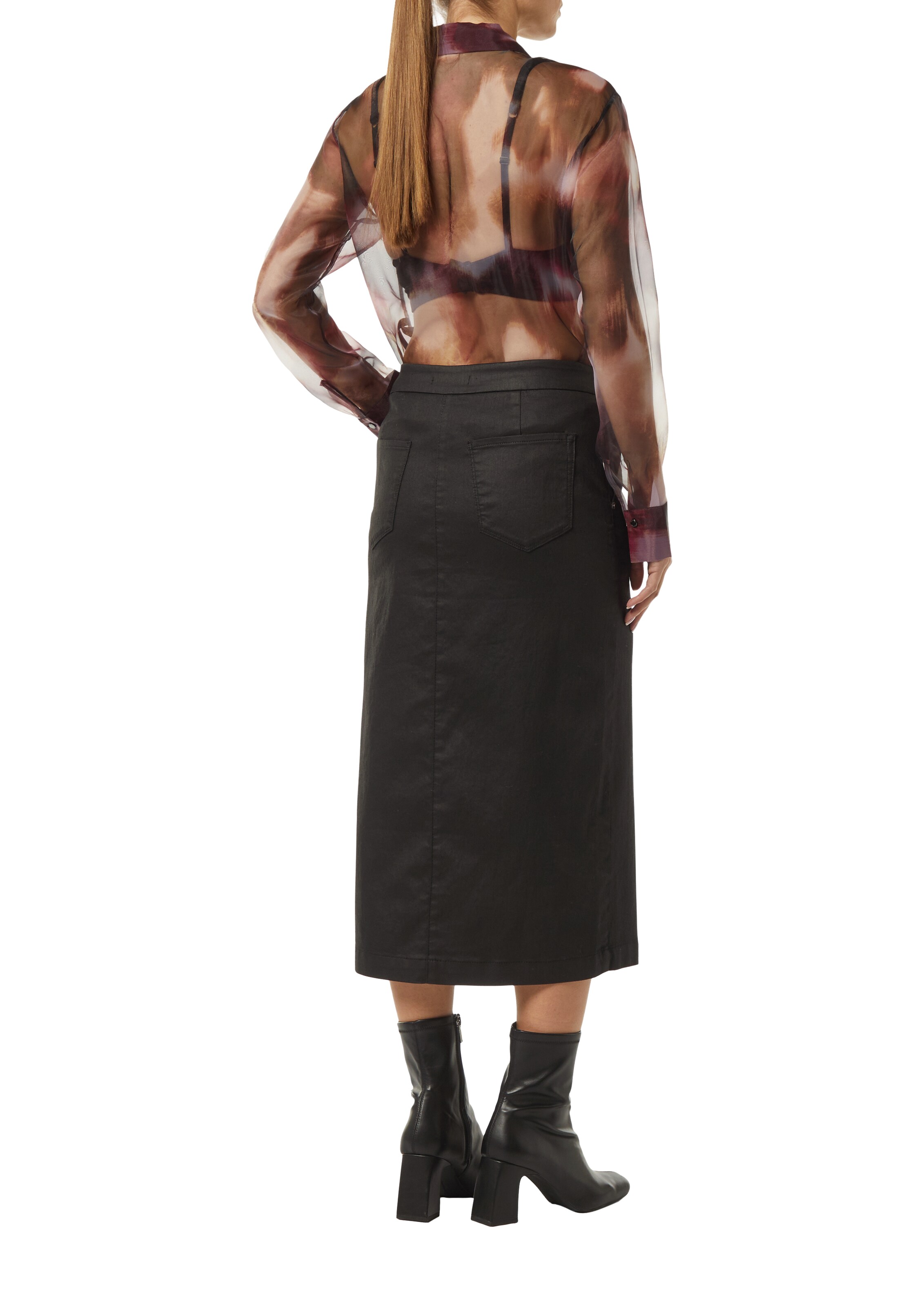 COMMA Bluse in Lila: Rückseite