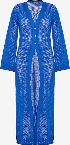 ebeeza Knit Cardigan in Blue: front