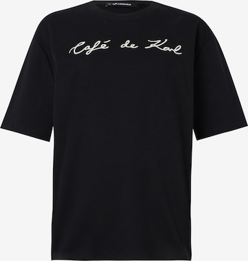 Karl Lagerfeld Paita 'Karl Lagerfeld x Jorge Parra' värissä musta: etupuoli