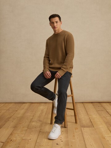 DAN FOX APPAREL Sweater 'Justus' in Brown